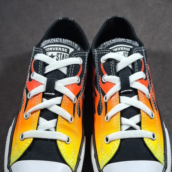 Converse Chuck Taylor All Star Archive Flame Black Ombre Sneakers VG US J3 W5 - Picture 6 of 16